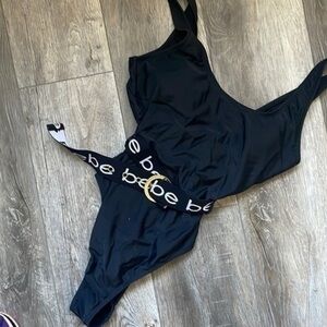 Bebe swimsuit black size small one piece